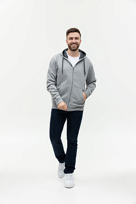 Толстовка мужская STAN с капюшоном на молнии футер с начёсом 280, 17