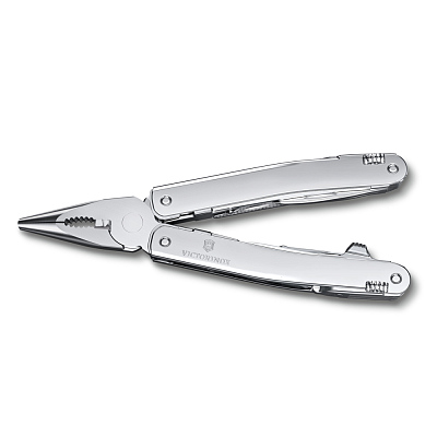 Мультитул VICTORINOX SwissTool Spirit MX, 105 мм, 24 функции, серебристый, в нейлоновом чехле