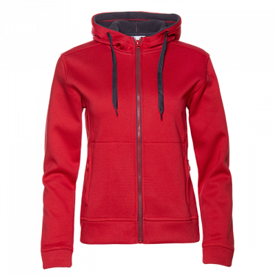 Толстовка женская STAN с капюшоном на молнии сэндвич 320, 19 (Красный)
