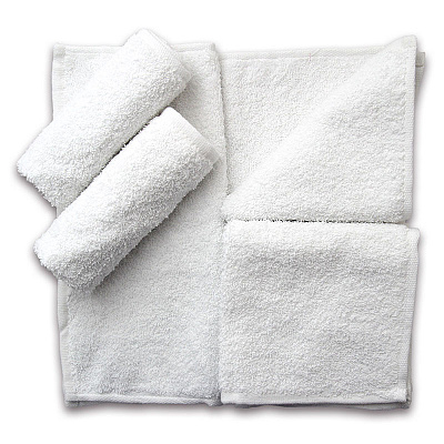 Салфетка махровая "LAKE" 8 ОСИБОРИ (Белый)