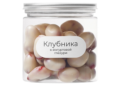 Клубника в йогуртовой глазури Glazura, 140 гр