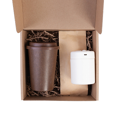 Набор "Комфорт"  (Коричневый с белым)