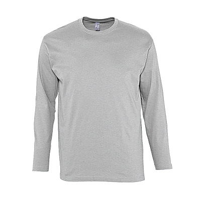Футболка мужская с длинным рукавом MONARCH 150 (Серый меланж)