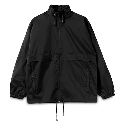 Ветровка из нейлона Surf 210, белая (Чёрный)