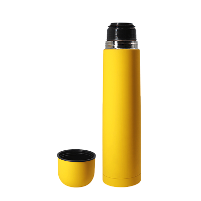 Термос софт-тач Yanemal 1 л. (желтый (уценка))