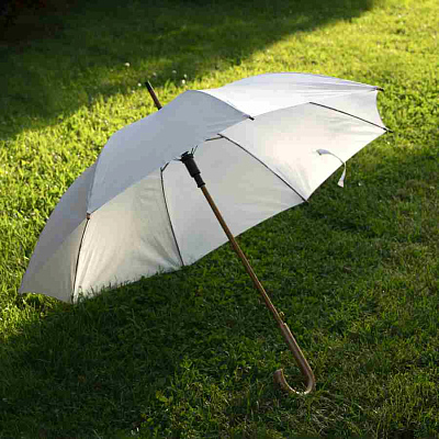 Зонт-трость механический, деревянная ручка