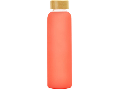 Стеклянная бутылка с бамбуковой крышкой Foggy, 600 мл