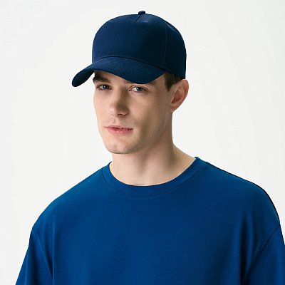 Бейсболка Фит (Fit), 5 клиньев  (Синий)
