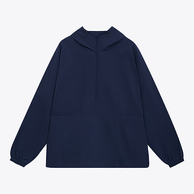 Ветровка (анорак) оверсайз унисекс Риссман (Rissman), темно-синяя