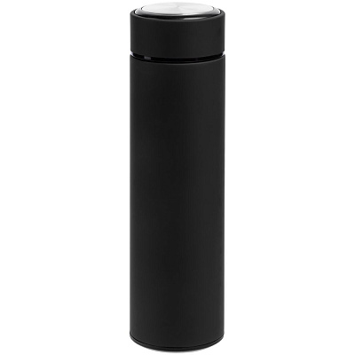 Термос с ситечком Percola, черный (Чёрный)