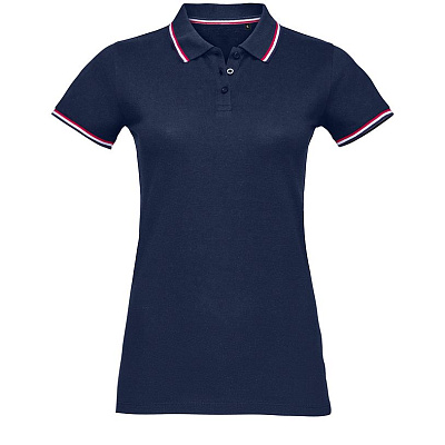 Рубашка поло женская Prestige Women, белая (Тёмно-синий)