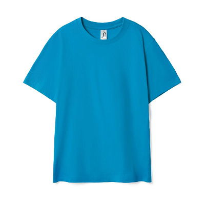 Футболка детская Regent Kids, ярко-бирюзовая (Бирюзовый)