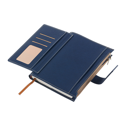 Записная книжка Pierre Cardin в обложке, синяя, 21,5 х 15,5, 3,5 см