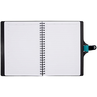 Ежедневник Strep Front на заказ, недатированный, бирюзовый