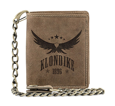 Бумажник KLONDIKE «Wayne Eagle», натуральная кожа в светло-коричневом цвете, 10,5 х 12,5 х 2,5 см