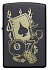 Зажигалка ZIPPO Gambling Design с покрытием Black Matte, латунь/сталь, чёрная, матовая, 38x13x57 мм - Фото 2