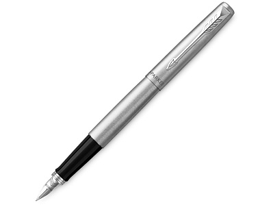 Ручка перьевая Parker Jotter Stainless, M (Серебристый, черный)