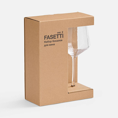 Набор из 2 бокалов для вина Fasetti ver.2
