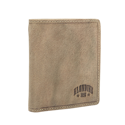 Бумажник KLONDIKE «Jamie», натуральная кожа в коричневом цвете, 9 х 10,5 см