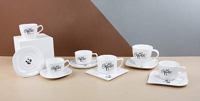 Набор чайный "Встреча", белый