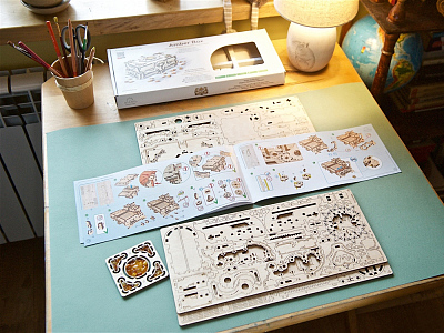 3D-ПАЗЛ UGEARS Янтарная шкатулка