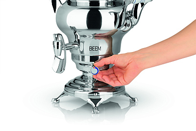 Самовар BEEM модель Rebecca, 5 литров, серебристый