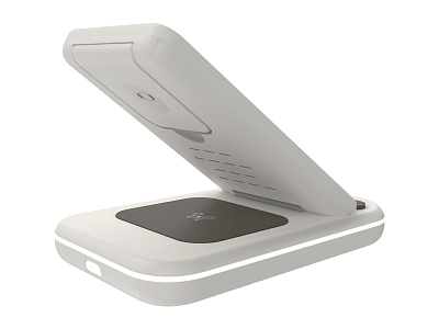 Беспроводное зарядное устройство 3-в-1 WS-304, 15 Вт