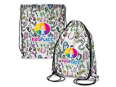 Рюкзак-мешок с возможностью полноцветной печати (Белый)