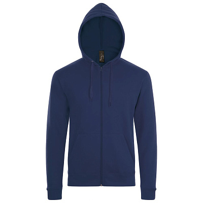 Толстовка унисекс Stone, ярко-зеленая (Тёмно-синий)