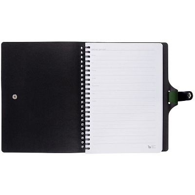 Ежедневник Strep Front на заказ, недатированный, зеленый