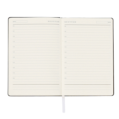 Ежедневник A5 недатированный Simflex в мягком переплёте, белый