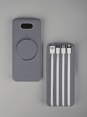 Внешний аккумулятор Omni Pro 10000 мАч, серый