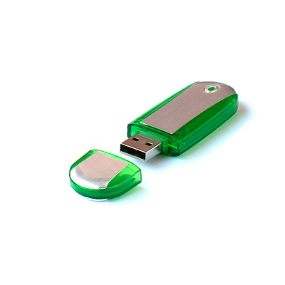 Пластик-металл 04 Эргономик овал, желтый, 4Гб