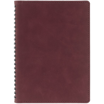 Ежедневник Spring Urban на заказ, недатированный, бордовый
