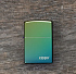 Зажигалка ZIPPO Logo с покрытием High Polish Teal, латунь/сталь, зелёная, глянцевая, 38x13x57 мм - Фото 6