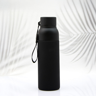 Термобутылка Button Black (черный)