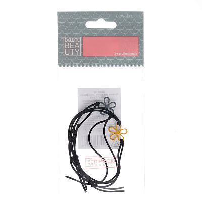 Резинки для волос Dewal Beauty "Цветы" (2 шт.)