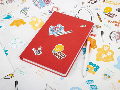 Наклейки бумажные Sticker Pack на заказ, L