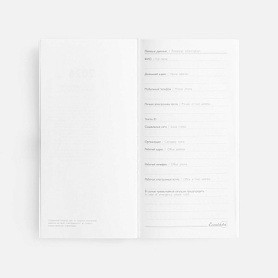 Еженедельник Baza, датированный, красный