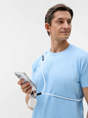 Кабель-ланьярд energyFlex Power Delivery 60 Вт, белый