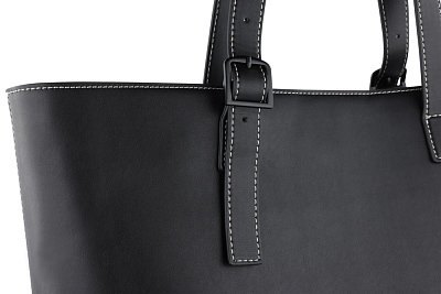 Сумка-шоппер женская BUGATTI Zita, черная, полиуретан, 47 x 18 x 35 см