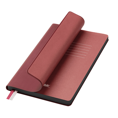 Ежедневник Moon river недатированный, бургунди (Бордовый, бежевый, серый)