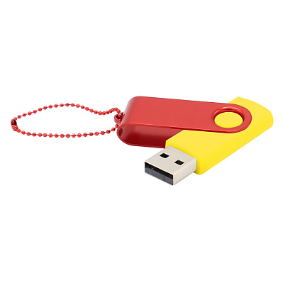 Флешка Designer To Go 2.0 USB 16Gb  (Желтый/красный)