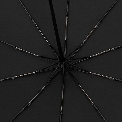 Зонт складной Cloudburst в подарочной упаковке, черный