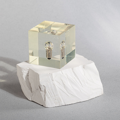 Пресс-папье "Лампочка", прозрачный