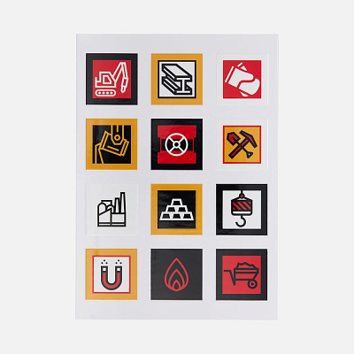 Стикерпак UV-DTF Industry металлургия