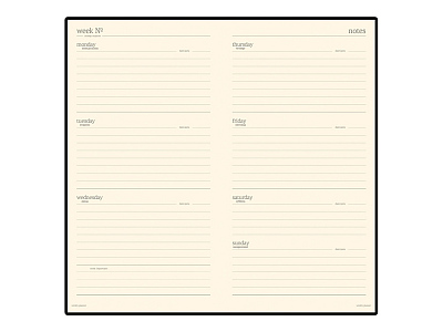 Еженедельник недатированный А6 City