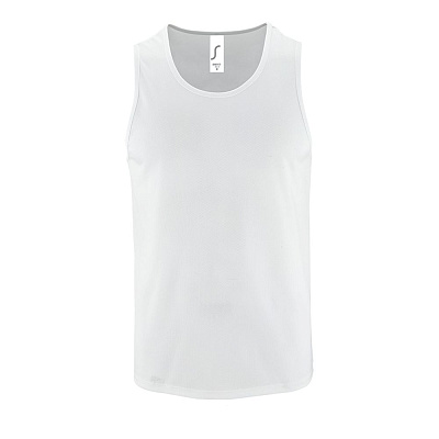 Майка мужская Sporty TT Men, желтый неон (Белый)