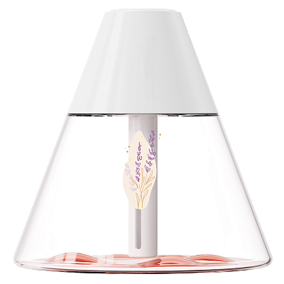 Светодиодный USB увлажнитель-аромадиффузор Cone, белый