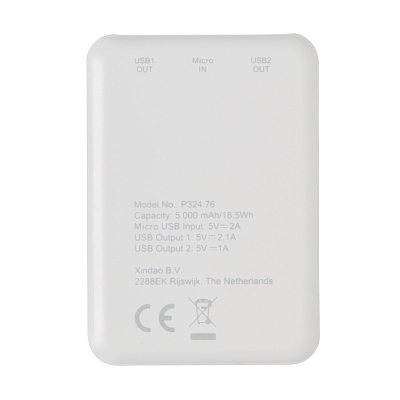 Карманный внешний аккумулятор на 5000 мАч